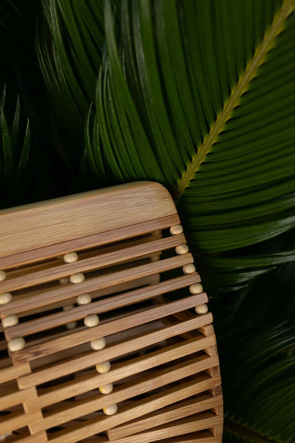 Bambus-Detailaufnahme - natürliche Textur und Handwerkskunst